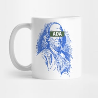 Benjamin Franklin with Cardano Mug